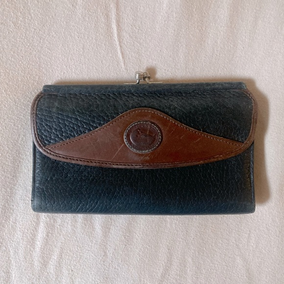 Dooney & Bourke Handbags - Vintage Dooney & Bourke Navy Blue Wallet